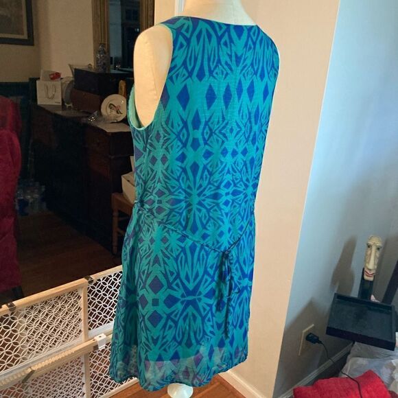 PRIVETT GREEN/BLUE DRESS - SZ Medium - Picture 6 of 10